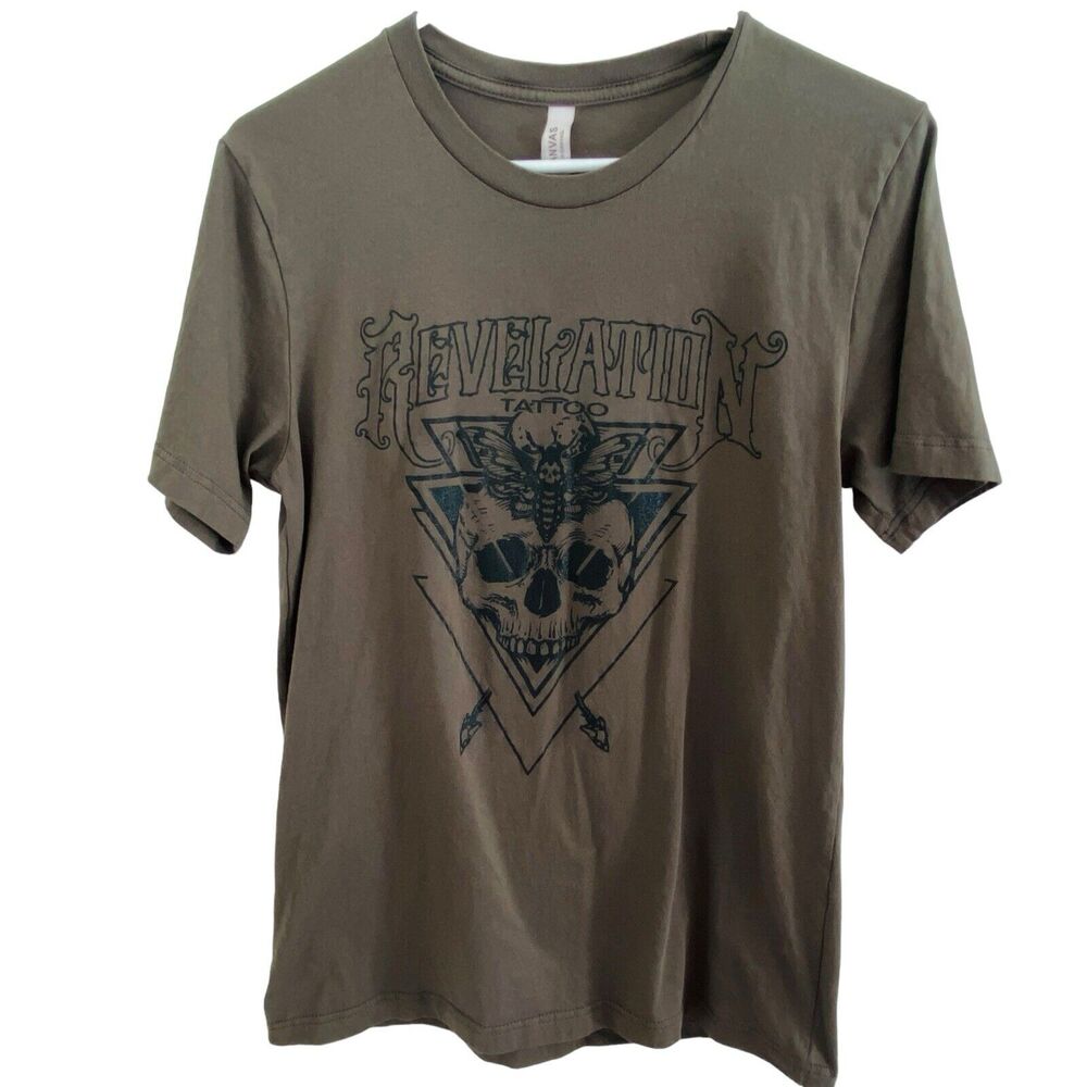 Revelation Tattoo Shirt Womens Size Medium M Shop Y2K Grunge Emo Goth Cyber Tee